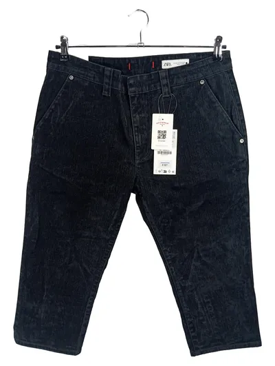 Zara Damen Jeans Straight Leg Schwarz Größe 44 W35 NEU mit Etikett