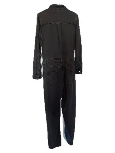 ba&sh Damen Jumpsuit Overall Grau Baumwolle Gr. M 38 Utility Style