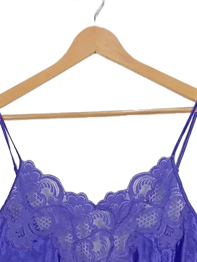 Victoria's Secret Nachthemd Negligé Satin Spitze Lila Gr. L