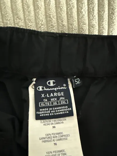 Champion Herren Jogginghose Athleisure Schwarz Gr. XL 100% Polyamid