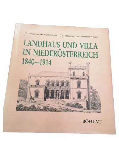 Böhlau Bildband Landhaus Villa Niederösterreich Architektur 1840-1914 Hardcover