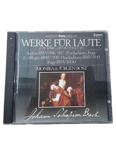 Bach Werke für Laute CD Monika & Jürgen Rost Capriccio Lautenwerke
