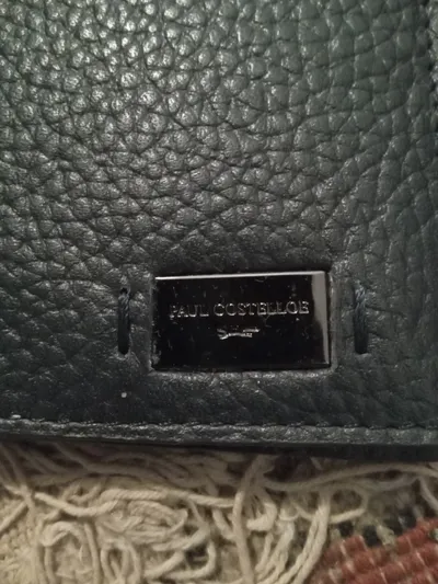 Paul Costelloe Herren Geldbörse Leder Blau Klassisch Portemonnaie
