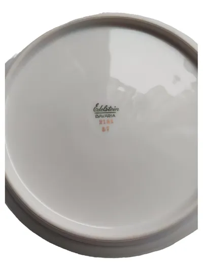 Edelstein Bavaria Essteller Porzellan 25cm Weiß Elegant Festlich