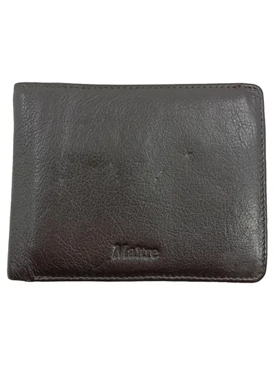 Maître Geldbörse Herren Leder Braun Klassisch Portemonnaie Wallet