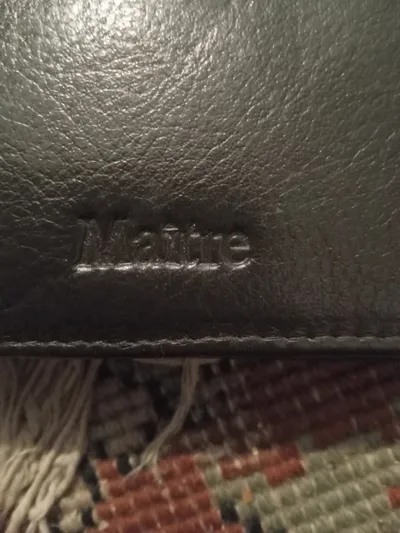 Maître Geldbörse Herren Leder Braun Klassisch Portemonnaie Wallet