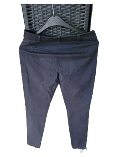 MEXX Metropolitan Damen Chino Stoffhose Blau Gr. L/42 W34 Slim Fit