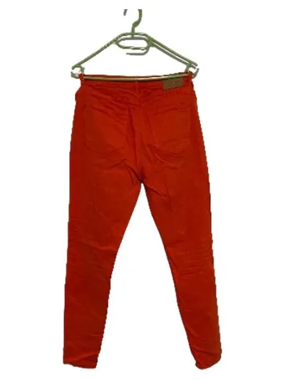 comma, Damen Skinny Jeans Orange Gr. 36 Lyocell Stretch Casual