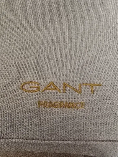 GANT Fragrance Kosmetiktasche Kulturbeutel Beige Baumwolle Canvas