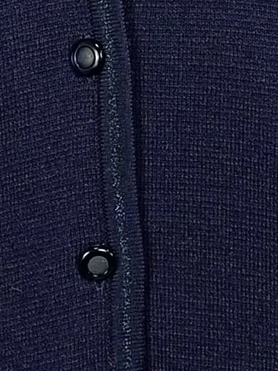 C&A Canda Damen Strickjacke Gr. L/42 Blau Klassisch Knopfleiste