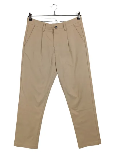 Anerkjendt Herren Stoffhose Chino Beige Gr. M Baumwolle
