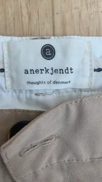 Anerkjendt Herren Stoffhose Chino Beige Gr. M Baumwolle 2