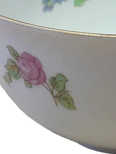 Heinrich Porzellan Tasse Vintage Weiß Blumenmuster 10 cm Alltag