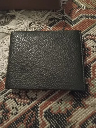 Paul Costelloe London Herren Geldbörse Leder Schwarz Klassisch