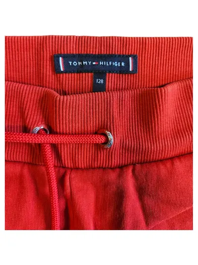 Tommy Hilfiger Sport Shorts Kinder Gr. 128 Rot Baumwolle
