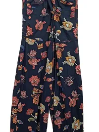 comma casual identity Damen Jumpsuit Boho Blumenmuster Schwarz Gr. 34 XS 2