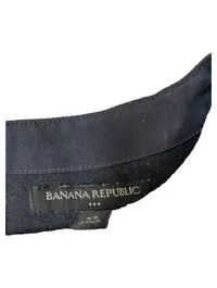 Banana Republic Damen T-Shirt Bluse Gr. XS Blau Meliert Rüschen 5