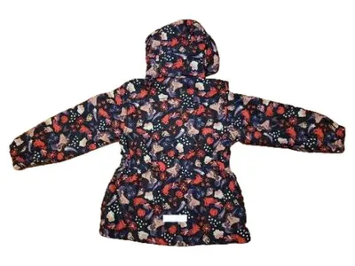 NAME IT Kinder Winterjacke Mädchen Gr. 110 Einhorn Muster Kapuze