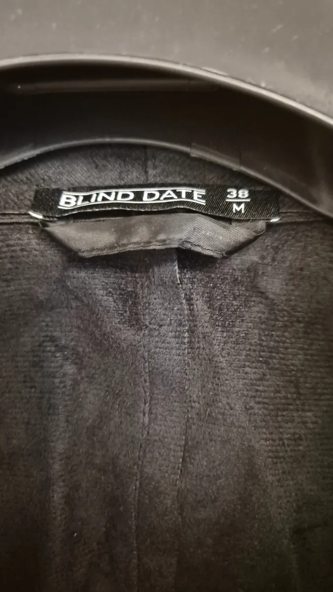 Blind Date Damen Kunstlederjacke Wasserfall Biker Schwarz Gr. 38/M 5