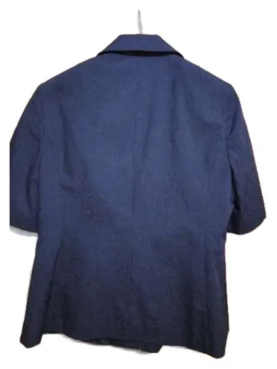 CANDA Damen Leichte Jacke Kurzarm Blau Gr. 40 Reißverschluss