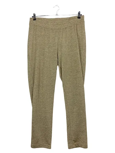 Ulla Popken Damen Jogginghose Gr. 44/46 Beige Meliert Stretch