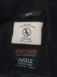 Aigle Herren Outdoorjacke Parka Thermore Gr. S Schwarz Funktionsjacke 2