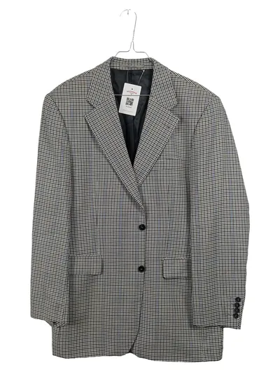 Hemlock Herren Sakko Gr. 42 Grau Kariert Business Klassisch
