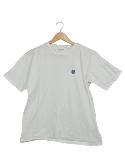 Carhartt WIP T-Shirt Damen Gr. L Weiß Logo Streetwear
