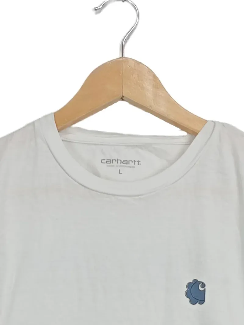 Carhartt WIP T-Shirt Damen Gr. L Weiß Logo Streetwear 3