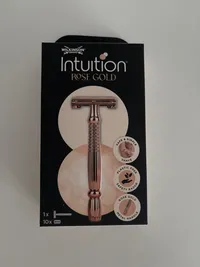Wilkinson Sword Intuition Rose Gold Nassrasierer Damen Elegant Metallgriff 14cm 2