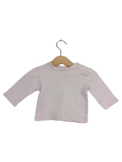 Disney Baby Langarmshirt Gr. 62 Rosa Herz Applikation Baumwolle