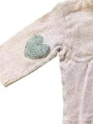 Disney Baby Langarmshirt Gr. 62 Rosa Herz Applikation Baumwolle 2