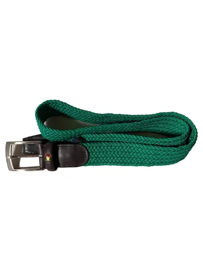 Tommy Hilfiger Herren Gürtel Geflochten Elastisch Grün Gr. 85