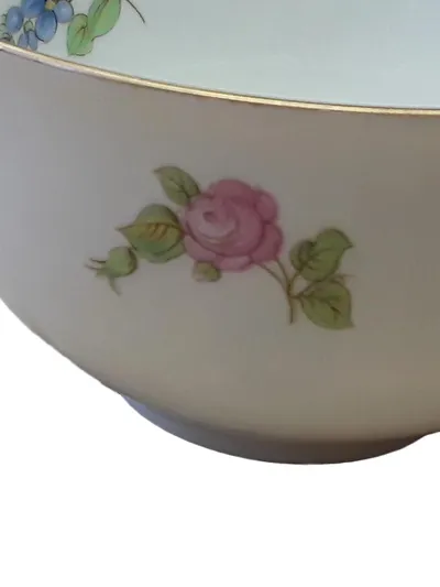 Heinrich Porzellan Tasse Vintage Blumenmuster Weiß 10 cm Alltag