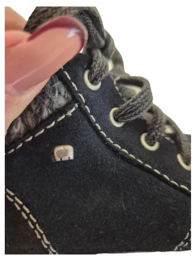 Elefanten Lauflernschuhe Gr. 20 Babyschuhe gefüttert Wildleder Blau