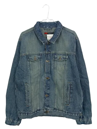 Double XX Jeansjacke Herren Gr. M Blau Denim Casual Baumwolle
