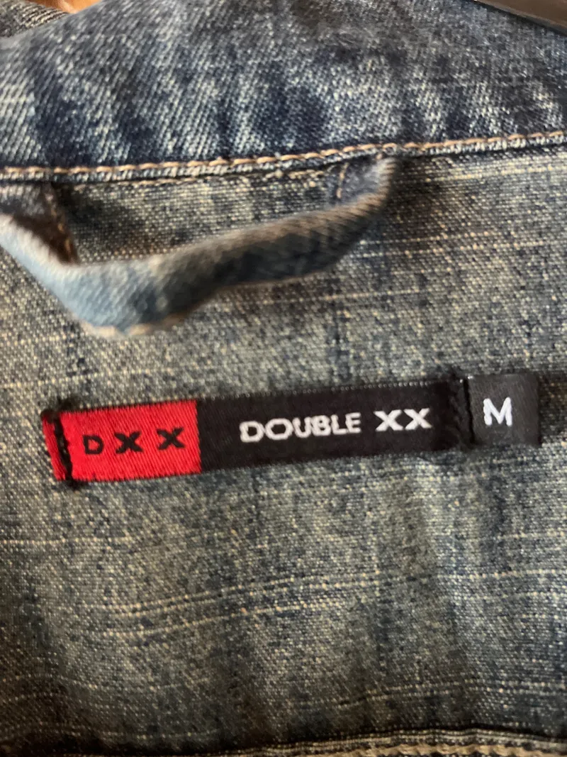 Double XX Jeansjacke Herren Gr. M Blau Denim Casual Baumwolle 3