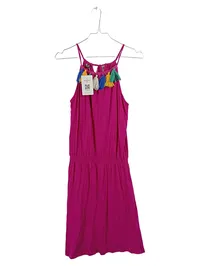 Conleys Black Sommerkleid Pink Quasten Trägerkleid Gr. XS/34 Boho 1