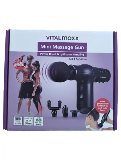 VITALmaxx Mini Massage Gun Massagepistole Akku Schwarz