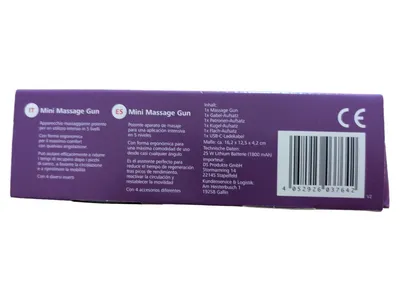 VITALmaxx Mini Massage Gun Massagepistole Akku Schwarz