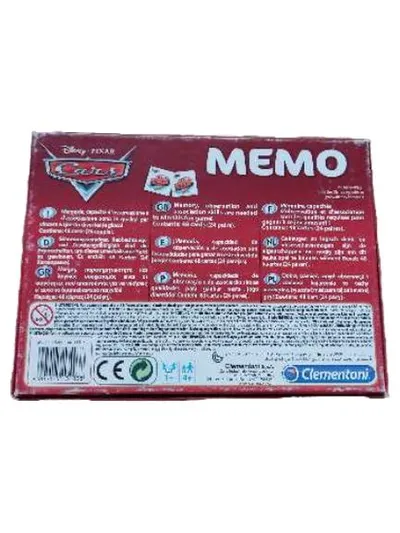 Clementoni Disney Pixar Cars MEMO Gedächtnisspiel Memory 48 Karten