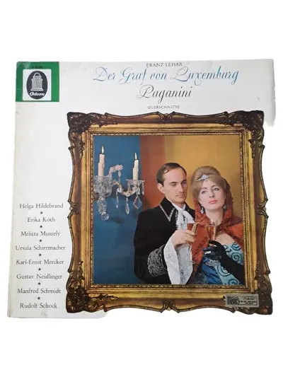 Odeon Franz Lehár Der Graf von Luxemburg Paganini Operette Vinyl LP Klassik