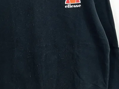Ellesse Sweatshirt Herren Gr. M Schwarz Logo Pullover Streetwear