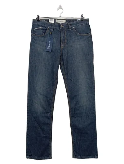 Atelier Gardeur Herren Jeans Regular Fit Blau W36 L32 Baumwolle Klassisch