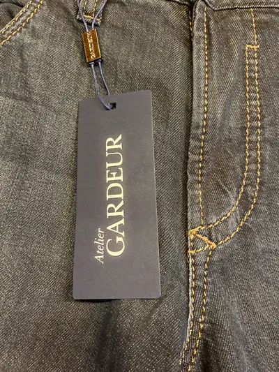 Atelier Gardeur Herren Jeans Regular Fit Blau W36 L32 Baumwolle Klassisch