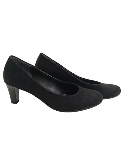 Gabor Soft & Smart Damen Pumps Schwarz Wildleder Gr. 37 Klassisch