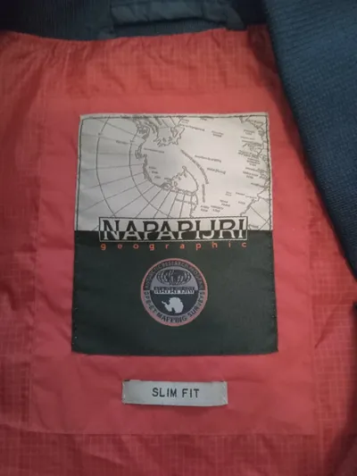 Napapijri Steppjacke Herren Gr. L Blau Slim Fit Outdoor Jacke