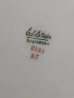 Edelstein Bavaria Essteller 2181 Uni Weiß Porzellan 25cm Elegant Festlich 2