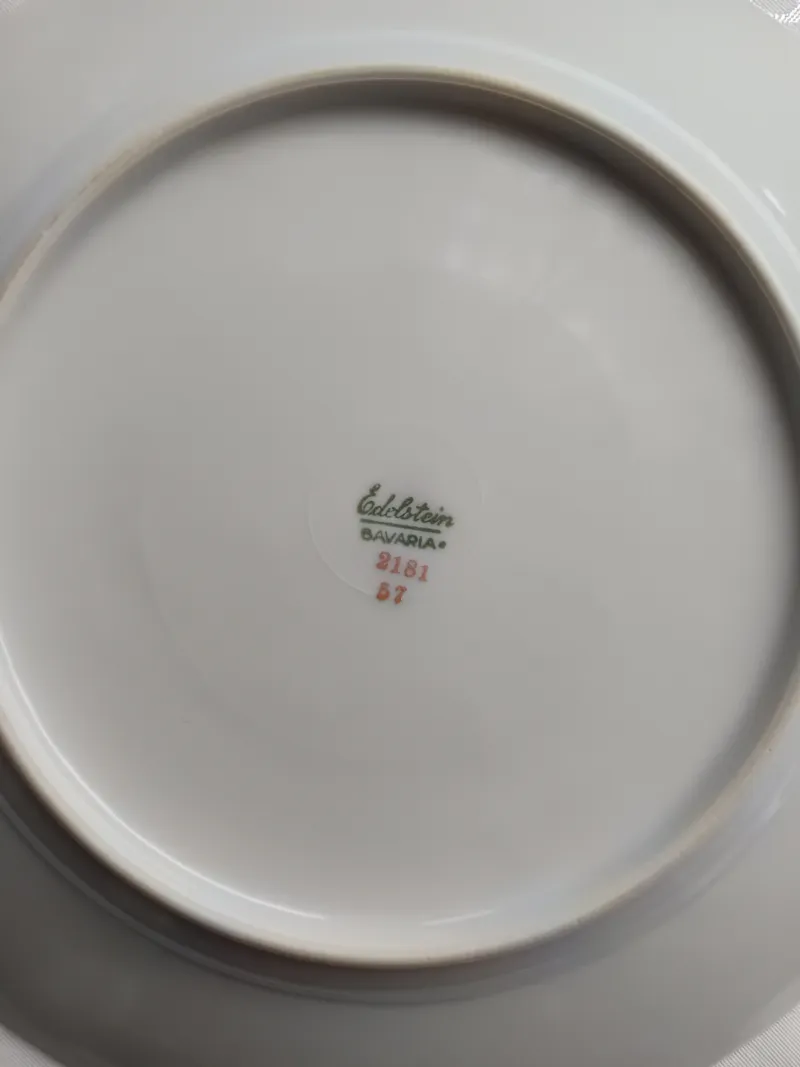 Edelstein Bavaria Essteller 2181 Uni Weiß Porzellan 25cm Elegant Festlich 3