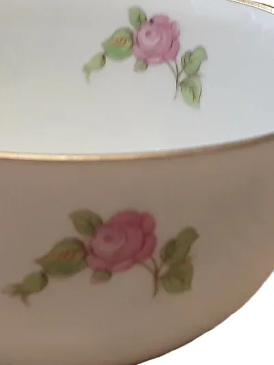 Heinrich Porzellan Tasse Romantisch Rosa Rosen Blumenmuster 10 cm